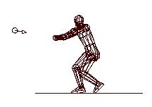 wireframe graphic of hammer thrower
